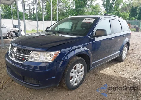 2017 Dodge Journey Se из США, поврежденный, VIN 3C4PDCAB7HT700746